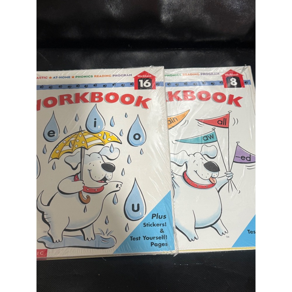 Scholastic‎ At-Home Phonics Reading Program Workbooks 8 13 14 15 16 Set New